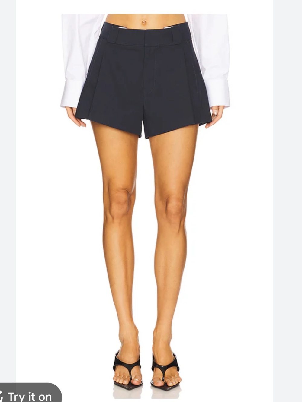 Alexander Wang High Rise Shorts Black Wool Size 8